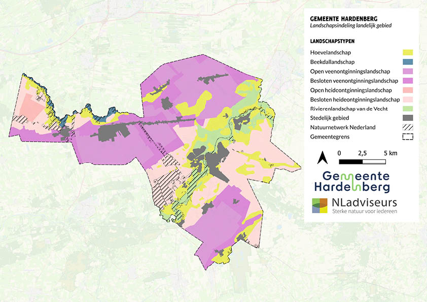 BKN indeling landschapstypen Hardenberg