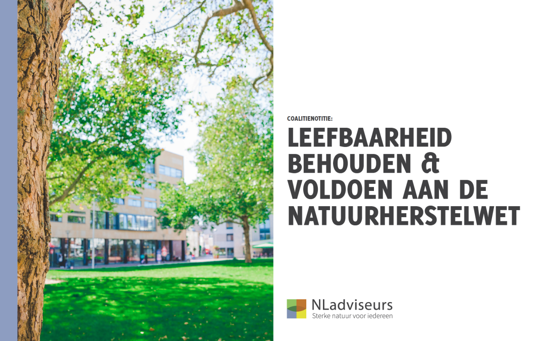 Coalitienotitie: natuurherstel als kansrijk startpunt